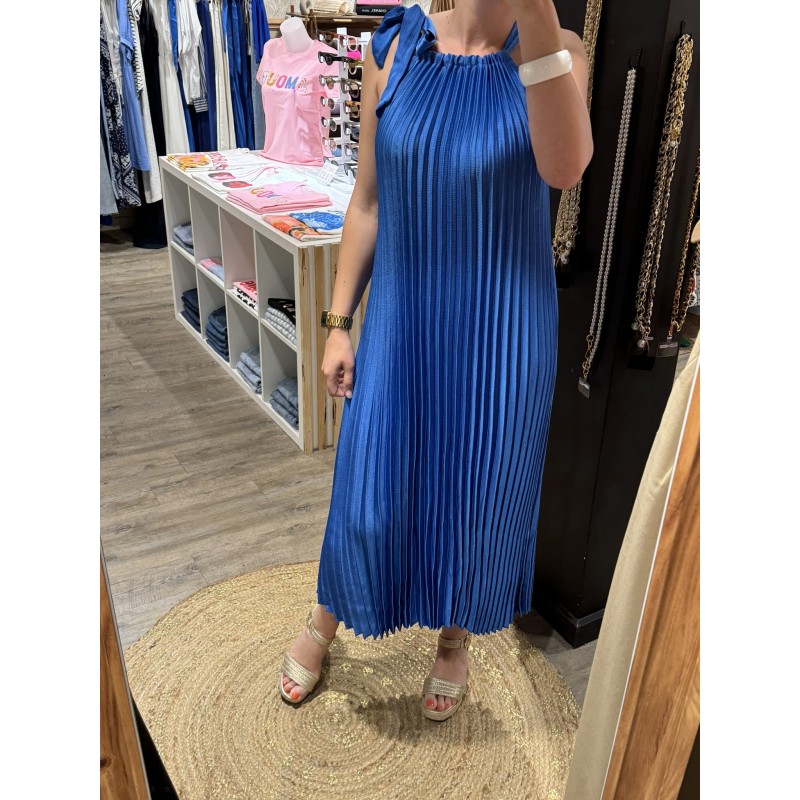 ROBE PLISSÉE LONGUE