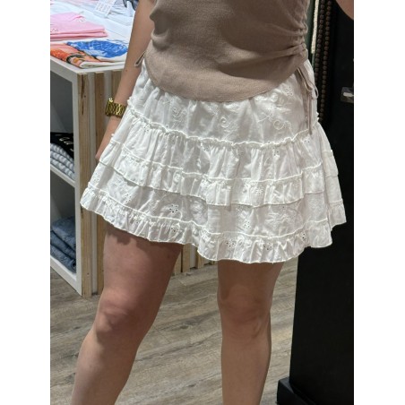 JUPE SHORT DENTELLE