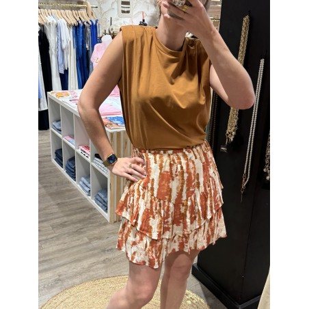 JUPE SHORT VOLANT