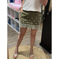 JUPE SHORT BRODERIES