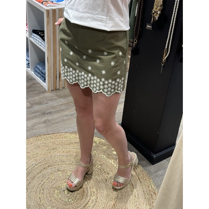 JUPE SHORT BRODERIES