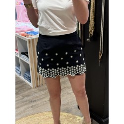 JUPE SHORT BRODERIES