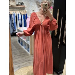ROBE LONGUE GAZE DE COTON