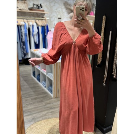 ROBE LONGUE GAZE DE COTON